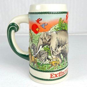 Busch Gardens Zoo Stein Extinction is Forever Animal Wildlife Mug Ceramarte